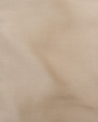 Tissu doublure beige havane pongé antistatique