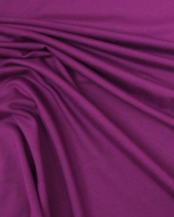 Jersey Viscose rose violet   oeko tex Julia - par 10cm -  Mercerine