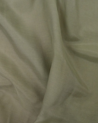  Tissu Soie coton vert kaki - 10cm -  Mercerine