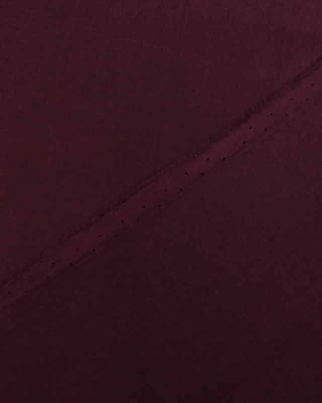 Tissu soie coton prune : Tissu au metre - Mercerine