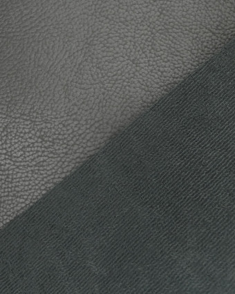 Simili cuir épais gris Tino - 10cm -  Mercerine