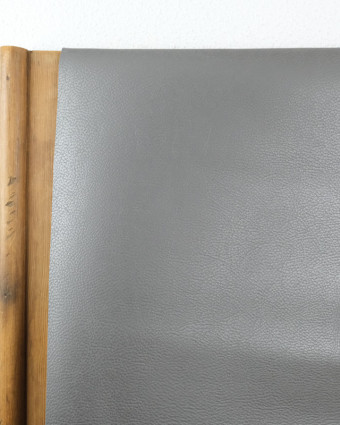 Simili cuir épais rigide gris envers suedine gris Tino - Mercerine