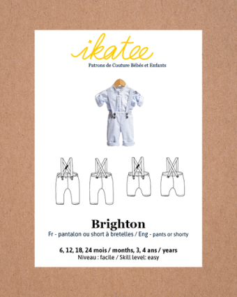 Patron couture bébé Brighton|Ikatee|Mercerine
