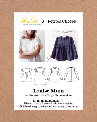Ikatee- Patron couture robe femme | Lousie Mum|Mercerine