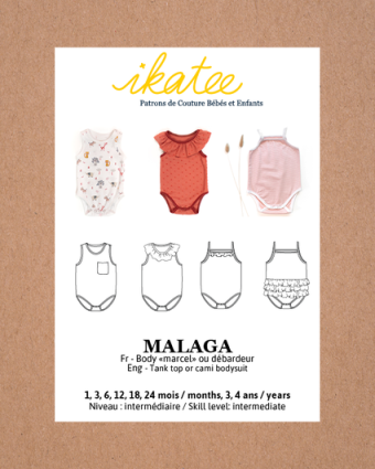 Ikatee|patron couture bebe body malaga|Mercerine