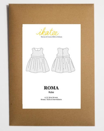 Robe Roma|Patron couture enfant|Ikatee|Mercerine