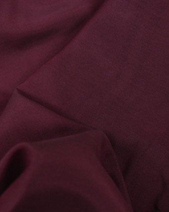 Tissu Soie coton prune - 10cm -  Mercerine