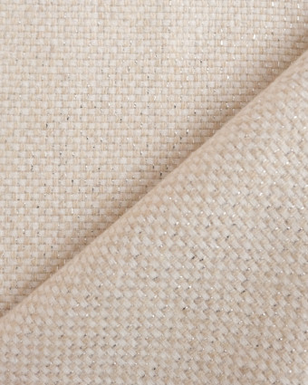 Tissu laine - Tissu argenté - Tissu au metre - Mercerine