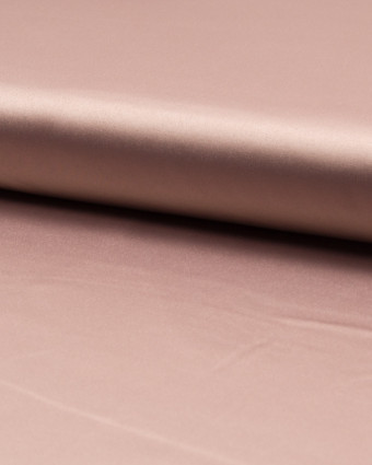 Satin rose nude : Achat tissu satin au mètre - Mercerine