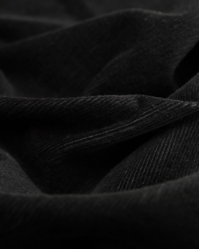 Velours milleraies noir extensible Oekotex - Mercerine