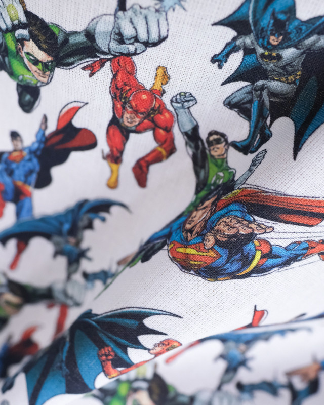 Marvel -Tissu au metre - Justice league - Mercerine