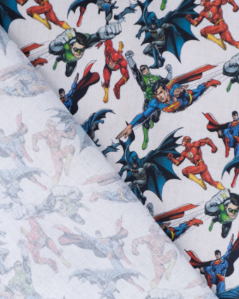 Marvel -Tissu au metre - Justice league - Mercerine