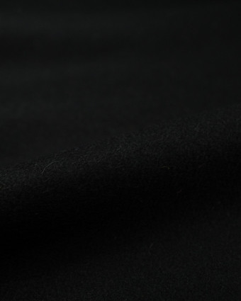 Tissu Manteau laine noir  - 10cm