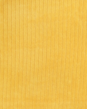 Tissu jersey cotele jaune oeko tex - Tissu enfant - Mercerine