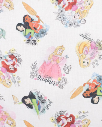 Tissu enfant : Princesses Disney - Mercerine