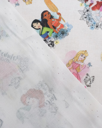 Tissu enfant : Princesses Disney - Mercerine