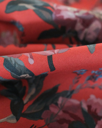 Tissu Liberty Fabrics fleuri : Decadent C orange - Mercerine