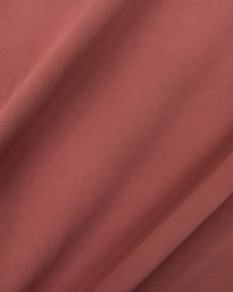 Tissu viscose unie rose Anja - Mercerine