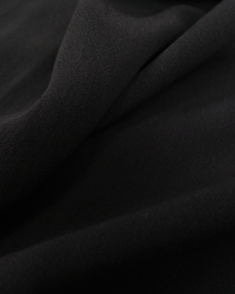 Tissu Viscose noir effet matière Annia -  Mercerine