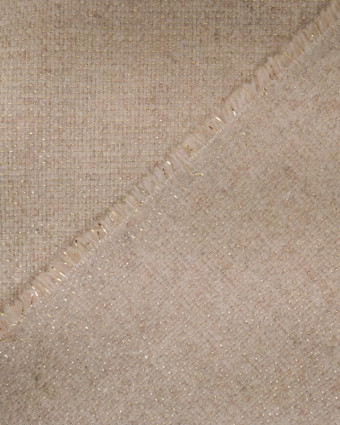 Tissus draps de laine et lainage : beige et doré - Mercerine