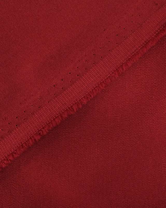 Tissu Jupe Veste Pantalon Prune : gabardine rouge - Mercerine