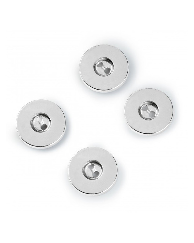 Boutons magnétiques - argent -19 mm- Prym - Mercerine