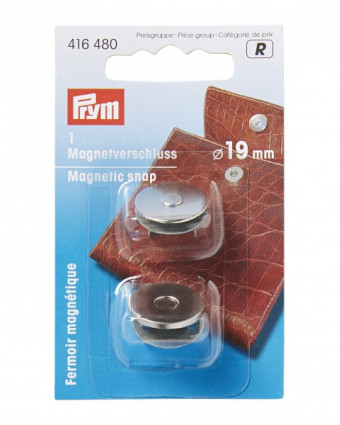 Fermoirs magnétiques - Argent - 19mm - 2 pièces - Prym - Mercerine