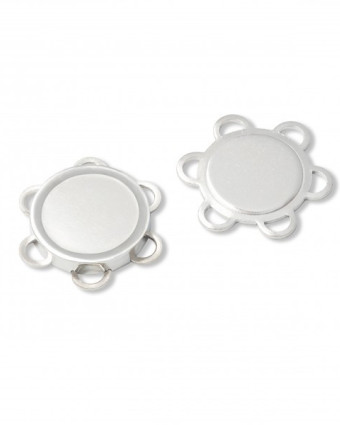 Boutons magnétiques - argent - 25mm- Prym - Mercerine