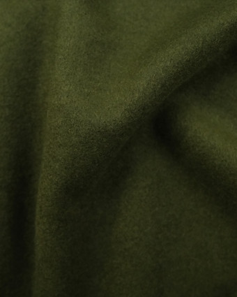 Tissu effet Caban vert kaki x10cm