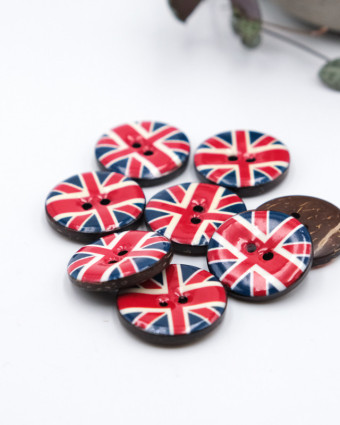 
Boutons Fantaisie Drapeau Anglais  