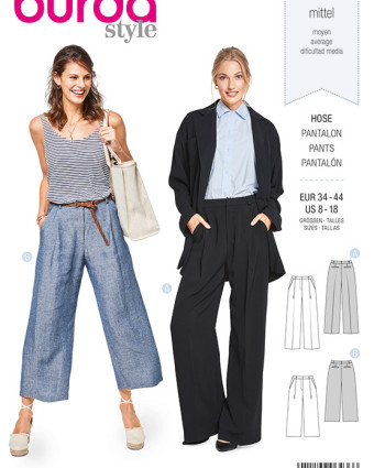 Patron  Pantalon - Burda 6436 - Mercerine