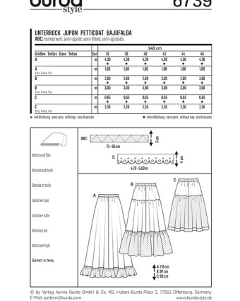 Patron de couture Historique  - Burda 6739 - Mercerine