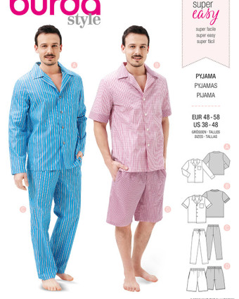 Patron  Pyjama - Burda 6741 - Mercerine