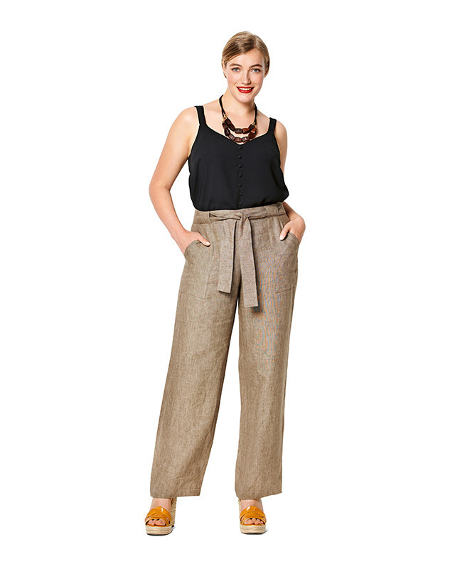 Patron Burda Pantalon pantacourt  - Burda 6218 - Mercerine