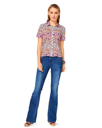 Patron  Blouse - Burda 6527 - Mercerine