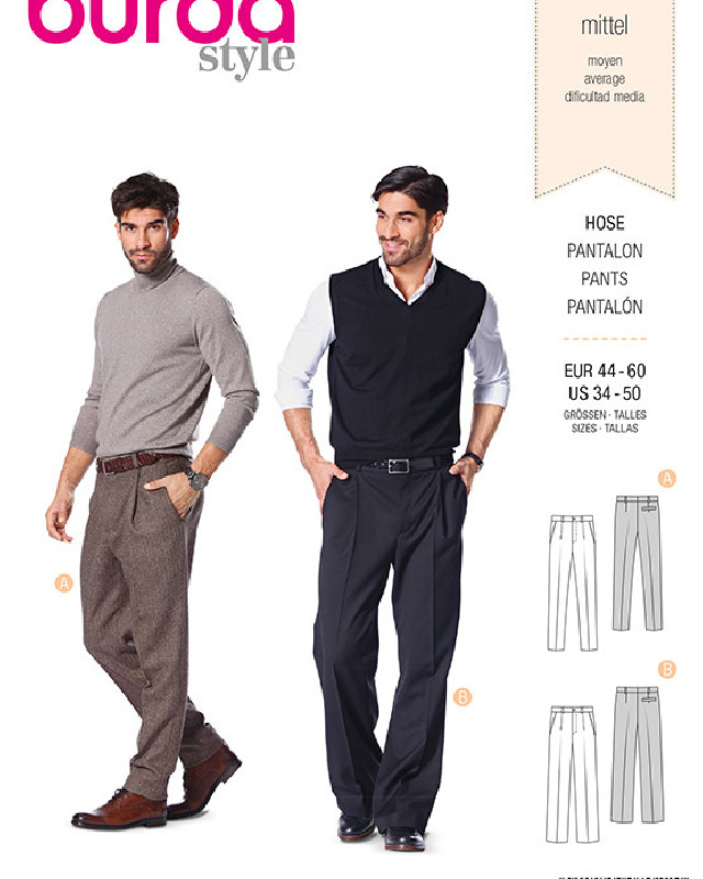 Patron  Pantalon - Burda 7022 - Mercerine