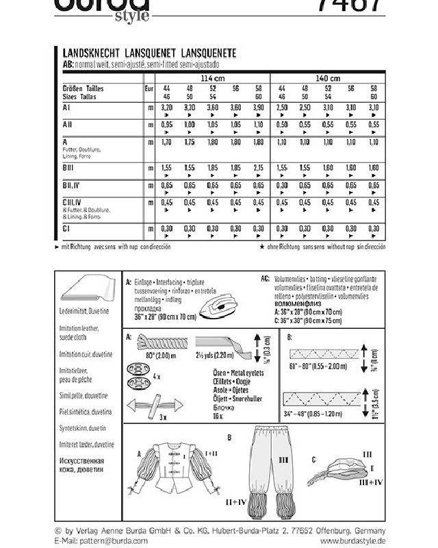 Patron Historique  - Burda 7467 - Mercerine