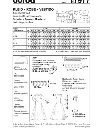 Patron de couture Historique  - Burda 7977 - Mercerine