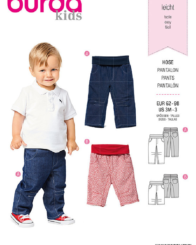 Patron  Pantalon enfant - Burda 9359 - Mercerine