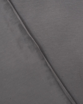 Jersey tissu  coton gris - Mercerine