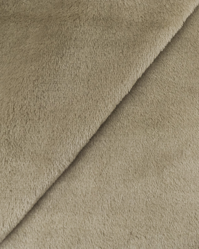 Tissu polaire - Beige -  Tissu doux - Mercerine