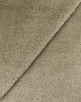 Tissu polaire - Beige -  Tissu doux - Mercerine