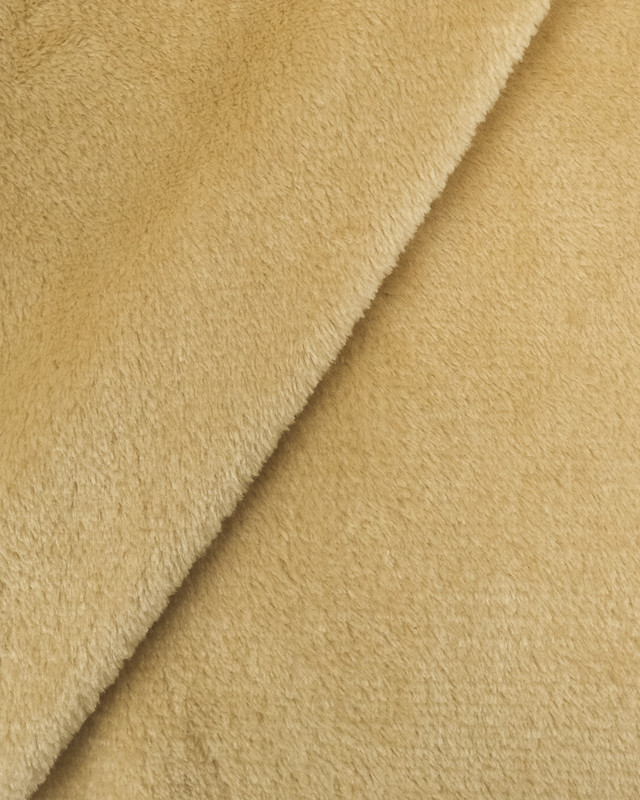 Tissu polaire camel -  Tissu couverture - Mercerine