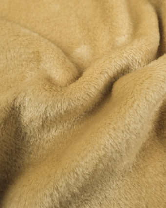 Tissu polaire camel -  Tissu couverture - Mercerine