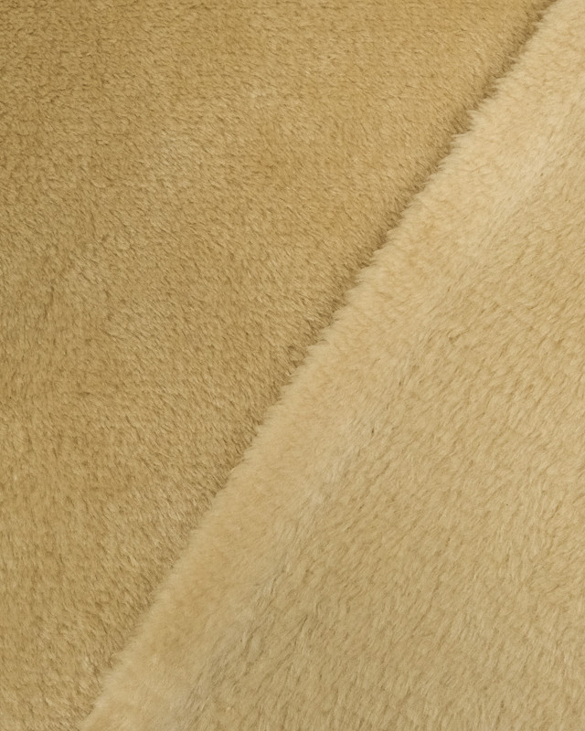 Tissu polaire camel -  Tissu couverture - Mercerine