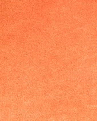 Tissu polaire orange uni Leandro - Tissu oeko-tex - Mercerine