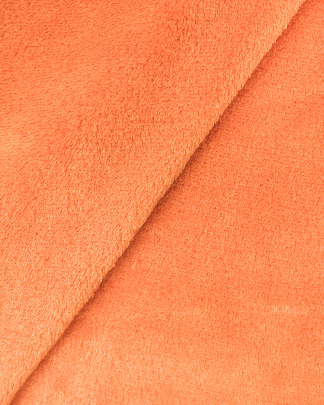 Tissu polaire orange -  Vente de tissu - Mercerine