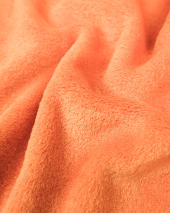 Tissu polaire orange -  Vente de tissu - Mercerine