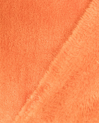 Tissu polaire orange -  Vente de tissu - Mercerine