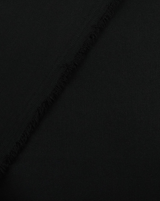 Tissu Jupe Veste Pantalon Prune : gabardine noir - Mercerine